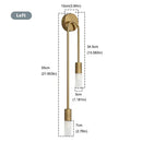 Modern Nordic LED Wall Lamp – Minimalist Gold and Black Sconce